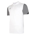 White-Titanium-Black - Front - Umbro Childrens-Kids Total Training Polo Shirt