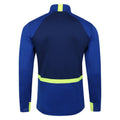 Deep Surf-Blue Depth-Safety Yellow - Back - Umbro Mens 23-24 Derby County FC Midlayer