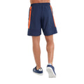 Dark Navy-Vermillion Orange - Back - Umbro Mens Pro Woven Training Sweat Shorts