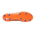 White-Deep Surf-Vermillion Orange - Back - Umbro Unisex Adult Velocita Elixir Premier Firm Ground Football Boots