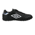 Black-White-Royal Blue - Front - Umbro Mens Speciali Eternal Club Tf Leather Football Boots