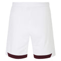 White-Maroon - Back - Umbro Childrens-Kids 23-24 Heart Of Midlothian FC Home Shorts