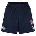 Navy Blazer - Front - Umbro Womens-Ladies 23-24 England Rugby Gym Shorts