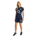 Navy Blazer - Side - Umbro Womens-Ladies 23-24 England Rugby Gym Shorts