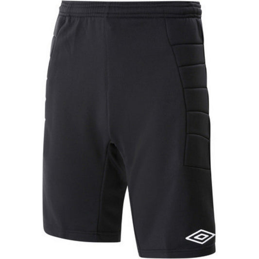Black - Front - Umbro Childrens-Kids Padded Goalkeeper Shorts