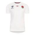 White - Front - Umbro Unisex Adult World Cup 23-24 England Rugby Replica Home Jersey