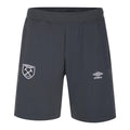 Carbon - Front - Umbro Mens 23-24 Fleece West Ham United FC Shorts