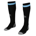 Black-Grey-Blue - Front - Umbro Mens 23-24 Forest Green Rovers FC Third Socks