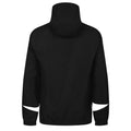 Black-White - Side - Umbro Mens Total Training Waterproof Jacket