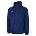 Navy-White - Back - Umbro Mens Total Training Waterproof Jacket