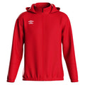 Vermillion-Black - Front - Umbro Mens Total Training Waterproof Jacket