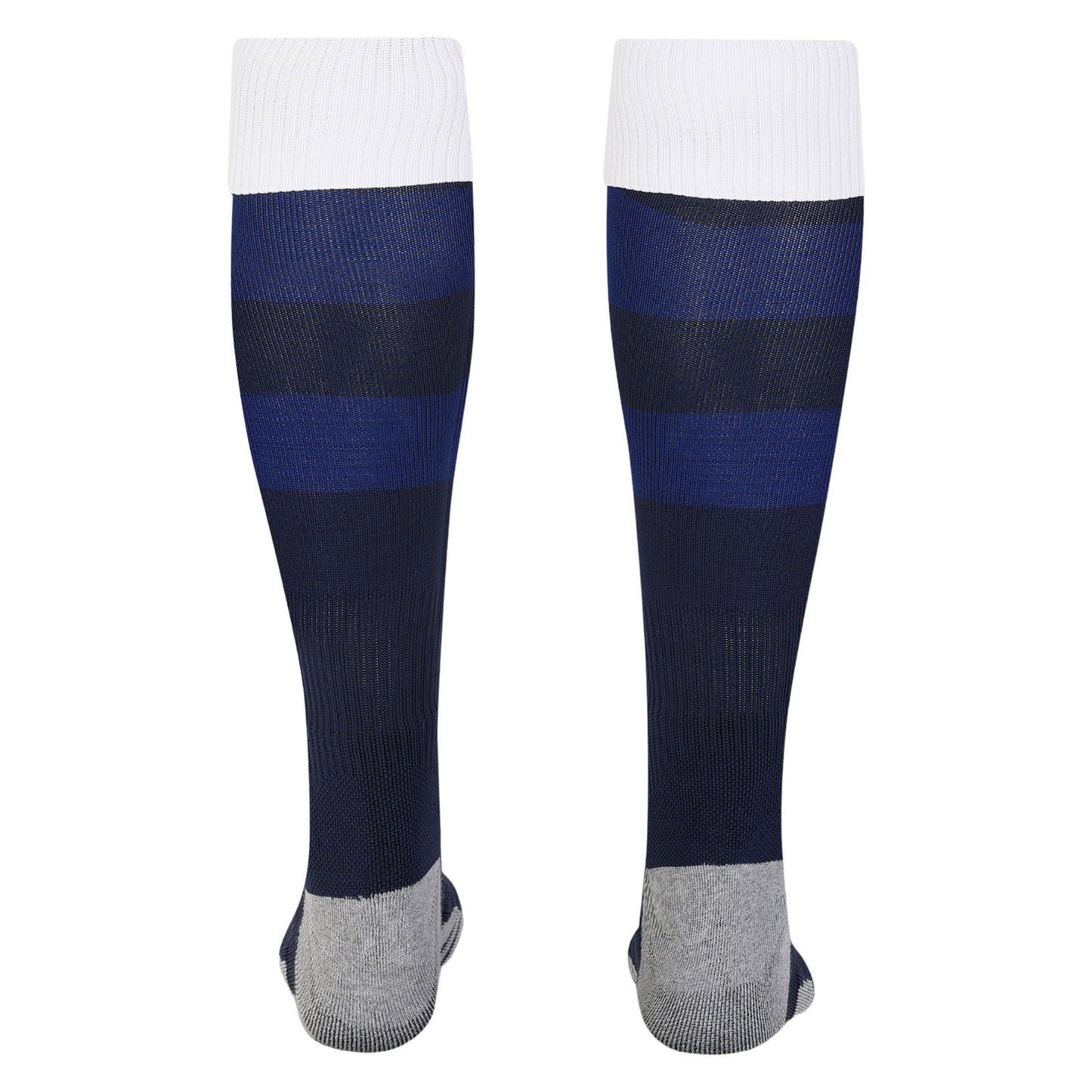 Navy Blue-White-Grey - Back - Umbro Childrens-Kids 23-24 England Rugby Home Socks