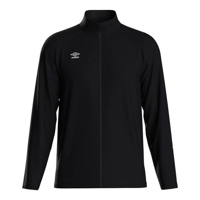 Black-White - Front - Umbro Mens Total Training Knitted Track Jacket
