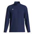 Navy-White - Front - Umbro Mens Total Training Knitted Track Jacket