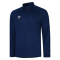Navy-White - Front - Umbro Mens Total Training Knitted Track Jacket
