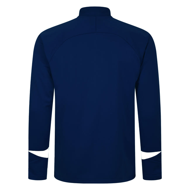 Navy-White - Back - Umbro Mens Total Training Knitted Track Jacket