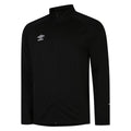 Black-White - Front - Umbro Mens Total Training Knitted Track Jacket