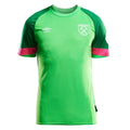 Green-Pink - Front - Umbro Childrens-Kids 23-24 West Ham United FC Goalkeeper Jersey