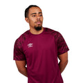 New Claret-White - Side - Umbro Childrens-Kids Atlas Jersey