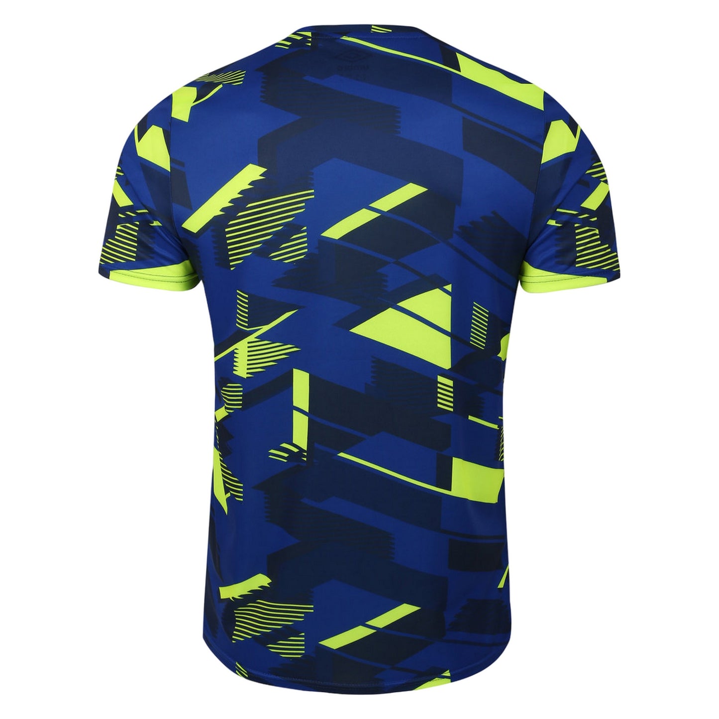 Deep Surf-Blue Depth-Safety Yellow - Back - Umbro Childrens-Kids 23-24 Derby County FC Warm Up Jersey