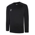 Black - Front - Umbro Childrens-Kids Rugby Drill Top