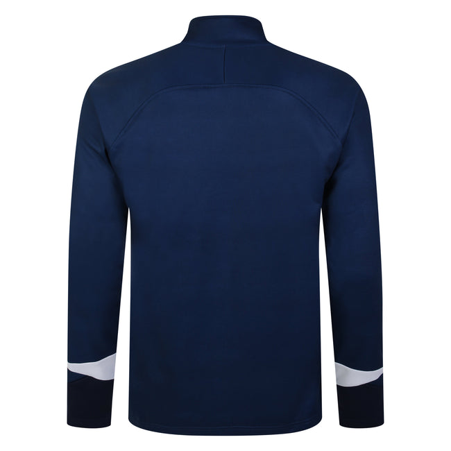 Navy-Dark Navy-White - Back - Umbro Childrens-Kids Total Training Quarter Zip Track Top