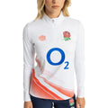 Brilliant White-Hot Coral - Side - Umbro Womens-Ladies 23-24 England Red Roses Midlayer
