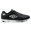Black-White-Royal Blue - Side - Umbro Mens Speciali Liga Firm Ground Football Boots