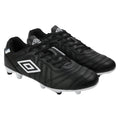 Black-White-Royal Blue - Front - Umbro Mens Speciali Liga Firm Ground Football Boots