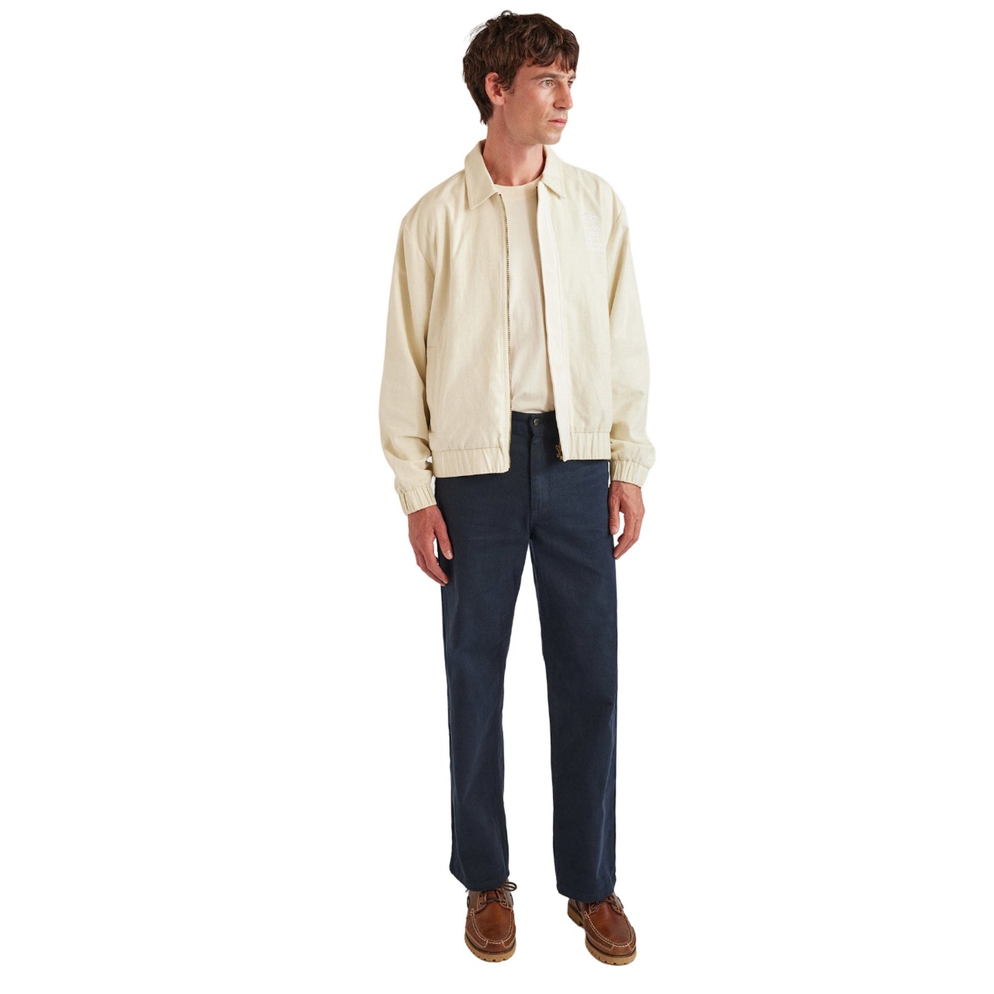 Cream - Side - Umbro Mens Percival Coach Jacket