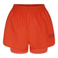 Hot Coral - Front - Umbro Womens-Ladies Pro Training Hybrid Shorts