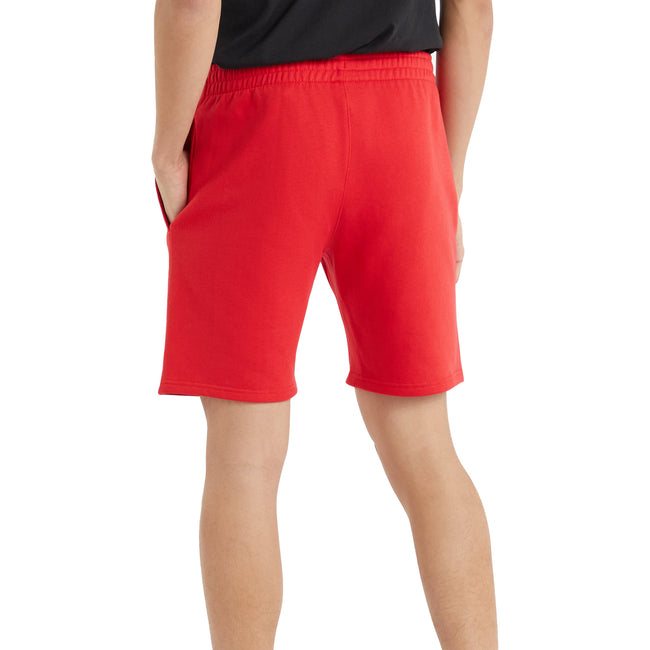 Vermillion - Back - Umbro Mens Fleece Logo Casual Shorts
