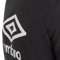 Black - Pack Shot - Umbro Mens Stacked Logo T-Shirt