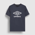 Grisaille - Front - Umbro Mens Stacked Logo T-Shirt