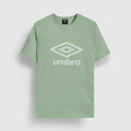 Hemlock - Front - Umbro Mens Stacked Logo T-Shirt