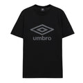 Black-Castle Rock - Front - Umbro Mens Stacked Logo T-Shirt