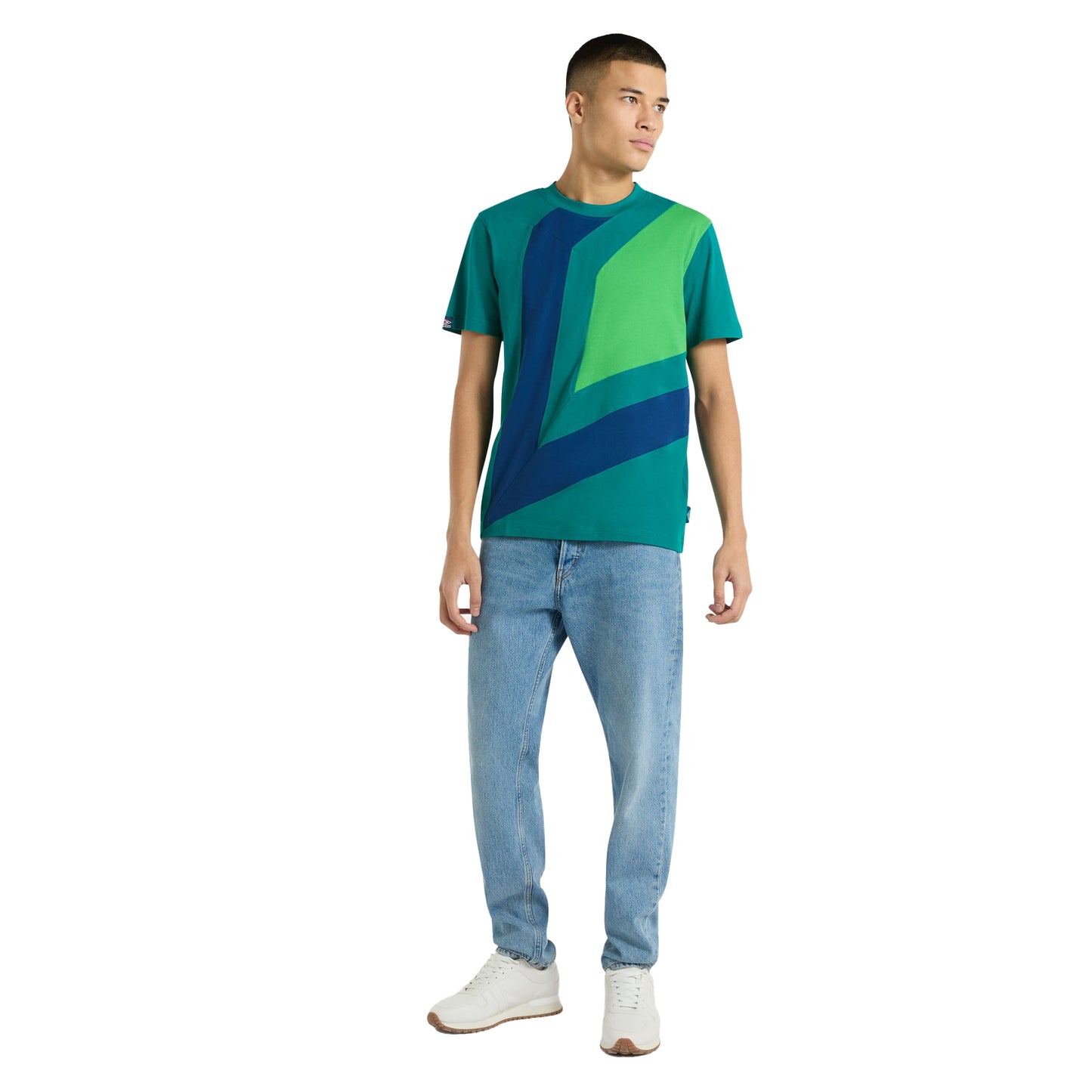 Quetzal Green - Side - Umbro Mens Diamond Logo T-Shirt
