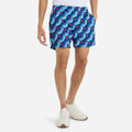 Regal Blue - Front - Umbro Mens Printed Swim Shorts