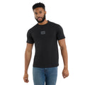 Black - Front - Umbro Mens Layered Box Logo T-Shirt