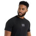 Black - Side - Umbro Mens Layered Box Logo T-Shirt