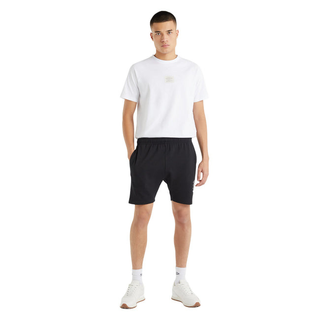 Black - Side - Umbro Mens Terrace Shorts