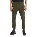 Dark Olive - Side - Umbro Mens Terrace Logo Jogging Bottoms