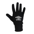 Black - Front - Umbro Childrens-Kids Technical Logo Player Gloves
