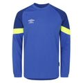 Dazzling Blue-Sodalite Blue-Safety Yellow - Front - Umbro Childrens-Kids Long-Sleeved Goalkeeper Jersey