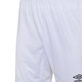 White - Back - Umbro Childrens-Kids Vier Shorts