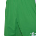 Emerald-White - Back - Umbro Childrens-Kids Vier Shorts