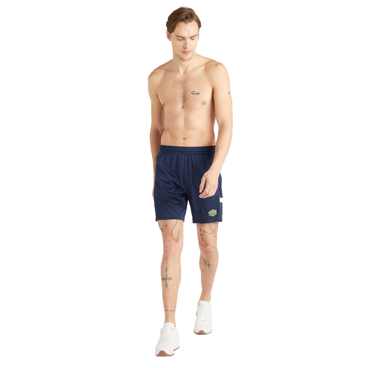 Dark Navy-Safety Yellow - Lifestyle - Umbro Unisex Adult Premier Training Shorts