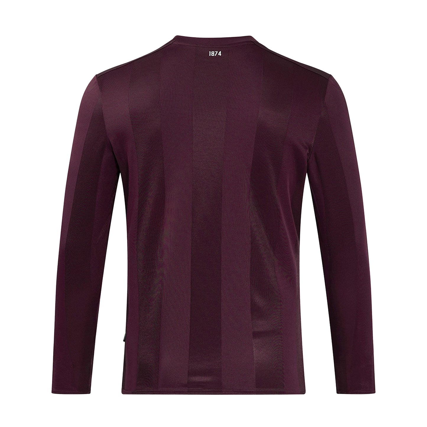 Maroon - Back - Umbro 24-25 Heart Of Midlothian FC Long-Sleeved Home Jersey