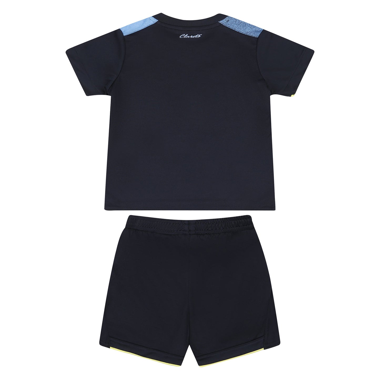 Blue-Yellow - Back - Umbro Childrens-Kids 23-24 Burnley FC Football Kit