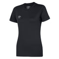 Black - Front - Umbro Womens-Ladies Club Jersey